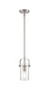 Pilaster II Cylinder - 1 Light - 7 inch Long Glass - Satin Nickel - Pendant (423-1S-SN-G423-7SDY)