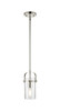 Pilaster II Cylinder - 1 Light - 7 inch Long Glass - Polished Nickel - Pendant (423-1S-PN-G423-7SDY)