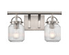 Latreille - 2 Light - 16 inch - Satin Nickel - Bath Vanity Light (416-2W-SN-G416-6CL)