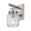 Latreille - 1 Light - 6 inch - Satin Nickel - Sconce (416-1W-SN-G416-6CL)