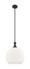 Astor - 1 Light - 14 inch - Matte Black - Pendant (415-1S-BK-G121-14)
