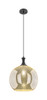 Astor - 1 Light - 14 inch - Matte Black - Cord hung - Pendant (415-1P-BK-G128-14)