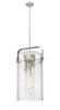 Pilaster - 4 Light - 12 inch - Satin Nickel - Pendant (413-4SL-SN-G413-4S-12SDY)