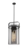 Pilaster - 4 Light - 12 inch - Matte Black - Pendant (413-4SL-BK-G413-4S-12SM)