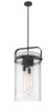 Pilaster - 4 Light - 12 inch - Matte Black - Pendant (413-4SL-BK-G413-4S-12SDY)
