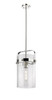 Pilaster - 1 Light - 8 inch Glass - Polished Nickel - Pendant (413-1SM-PN-G413-1S-8SDY)