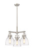 Newton Bell - 3 Light - 21 inch - Satin Nickel - Pendant (411-3CR-SN-G412-7CL)