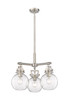Newton Sphere - 3 Light - 21 inch - Satin Nickel - Pendant (411-3CR-SN-G410-7SDY)