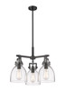 Newton Bell - 3 Light - 21 inch - Matte Black - Pendant (411-3CR-BK-G412-7SDY)