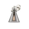 Newton Cone - 1 Light - 8 inch - Satin Nickel - Sconce (411-1W-SN-G411-8SM)