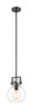Newton Sphere - 1 Light - 8 inch - Matte Black - Mini Pendant (411-1SS-BK-G410-8CL)