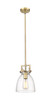 Newton Bell - 1 Light - 8 inch - Brushed Brass - Mini Pendant (411-1SS-BB-G412-8SDY)