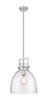 Newton Bell - 1 Light - 12 inch - Satin Nickel - Mini Pendant (411-1SM-SN-G412-12CL)