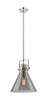 Newton Cone - 1 Light - 12 inch - Polished Nickel - Stem Hung - Mini Pendant (411-1SM-PN-G411-12SM)