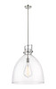 Newton Bell - 1 Light - 18 inch - Polished Nickel - Pendant (411-1SL-PN-G412-18CL)