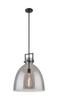 Newton Bell - 1 Light - 16 inch - Matte Black - Pendant (411-1SL-BK-G412-16SM)