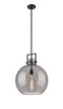 Newton Sphere - 1 Light - 16 inch - Matte Black - Pendant (411-1SL-BK-G410-16SM)