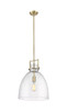 Newton Bell - 1 Light - 14 inch - Brushed Brass - Pendant (411-1SL-BB-G412-14SDY)