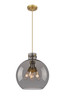 Newton Sphere - 3 Light - 16 inch - Brushed Brass - Cord hung - Pendant (410-3PL-BB-G410-16SM)