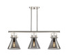 Newton Cone - 3 Light - 42 inch - Polished Nickel - Island Light (410-3I-PN-G411-10SM)