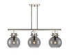 Newton Sphere - 3 Light - 42 inch - Polished Nickel - Island Light (410-3I-PN-G410-10SM)