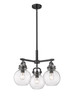 Newton Sphere - 3 Light - 21 inch - Matte Black - Pendant (410-3CR-BK-G410-7SDY)