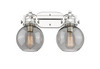 Newton Sphere - 2 Light - 17 inch - Polished Nickel - Bath Vanity Light (410-2W-PN-G410-7SM)