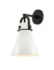 Newton Cone - 1 Light - 8 inch - Matte Black - Sconce (410-1W-BK-M411-8W)