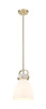 Newton Bell - 1 Light - 8 inch - Champagne Bronze - Mini Pendant (410-1SS-CB-G412-8WH)