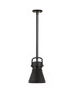 Newton Cone - 1 Light - 8 inch - Matte Black - Mini Pendant (410-1SS-BK-M411-8BK)