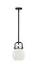 Newton Sphere - 1 Light - 8 inch - Matte Black - Mini Pendant (410-1SS-BK-M410-8W)