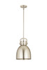 Newton Bell - 1 Light - 10 inch - Satin Nickel - Mini Pendant (410-1SM-SN-M412-10SN)