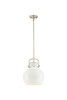 Newton Sphere - 1 Light - 10 inch - Satin Nickel - Mini Pendant (410-1SM-SN-M410-10W)