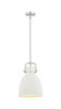 Newton Bell - 1 Light - 10 inch - Polished Nickel - Mini Pendant (410-1SM-PN-M412-10W)