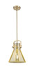 Newton Cone - 1 Light - 10 inch - Champagne Bronze - Mini Pendant (410-1SM-CB-G411-10ME)