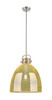 Newton Bell - 1 Light - 16 inch - Satin Nickel - Pendant (410-1SL-SN-G412-16ME)