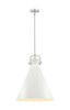 Newton Cone - 1 Light - 18 inch - Polished Nickel - Pendant (410-1SL-PN-M411-18W)