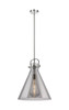 Newton Cone - 1 Light - 16 inch - Polished Nickel - Pendant (410-1SL-PN-G411-16SM)