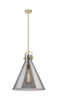 Newton Cone - 1 Light - 18 inch - Champagne Bronze - Pendant (410-1SL-CB-G411-18SM)