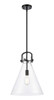 Newton Cone - 1 Light - 14 inch - Matte Black - Pendant (410-1SL-BK-G411-14CL)