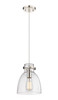 Newton Bell - 1 Light - 8 inch - Polished Nickel - Cord hung - Pendant (410-1PS-PN-G412-8SDY)