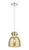 Newton Bell - 1 Light - 8 inch - Polished Nickel - Cord hung - Pendant (410-1PS-PN-G412-8ME)