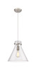 Newton Cone - 1 Light - 12 inch - Satin Nickel - Cord hung - Pendant (410-1PM-SN-G411-12SDY)