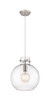 Newton Sphere - 1 Light - 12 inch - Satin Nickel - Cord hung - Pendant (410-1PM-SN-G410-12CL)