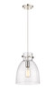 Newton Bell - 1 Light - 10 inch - Polished Nickel - Cord hung - Pendant (410-1PM-PN-G412-10CL)