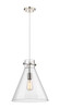 Newton Cone - 1 Light - 14 inch - Polished Nickel - Cord hung - Pendant (410-1PM-PN-G411-14CL)