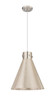 Newton Cone - 1 Light - 14 inch - Satin Nickel - Cord hung - Pendant (410-1PL-SN-M411-14SN)