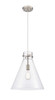 Newton Cone - 1 Light - 14 inch - Satin Nickel - Cord hung - Pendant (410-1PL-SN-G411-14CL)