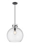 Newton Sphere - 1 Light - 14 inch - Matte Black - Cord hung - Pendant (410-1PL-BK-G410-14CL)