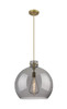 Newton Sphere - 1 Light - 18 inch - Brushed Brass - Cord hung - Pendant (410-1PL-BB-G410-18SM)